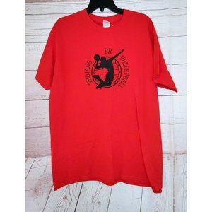 T Shirts Unite Trojans BR Volleyball Red Custom Ink %100 Cotton Large T Shirt